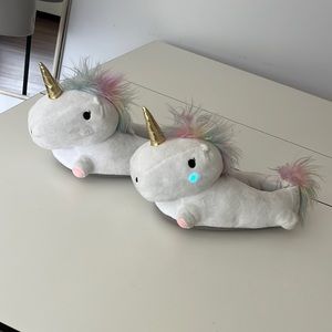 BOGO - Light-Up Unicorn Slippers Ladies 7-8